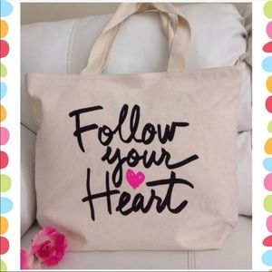 Bath body works  tote follow your heart